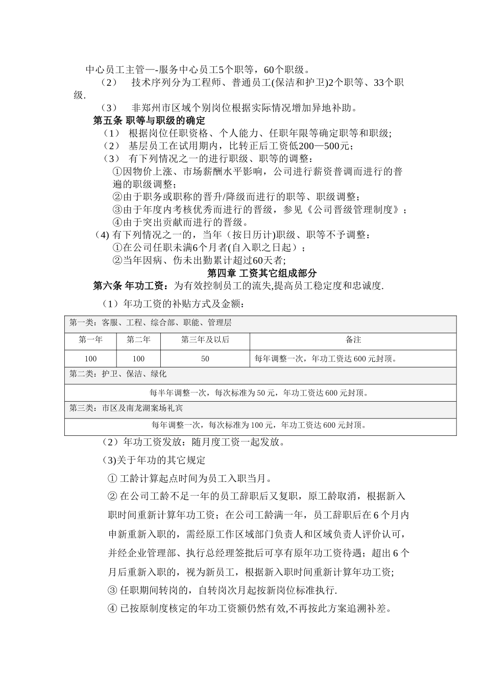 物业公司薪酬管理办法_第3页