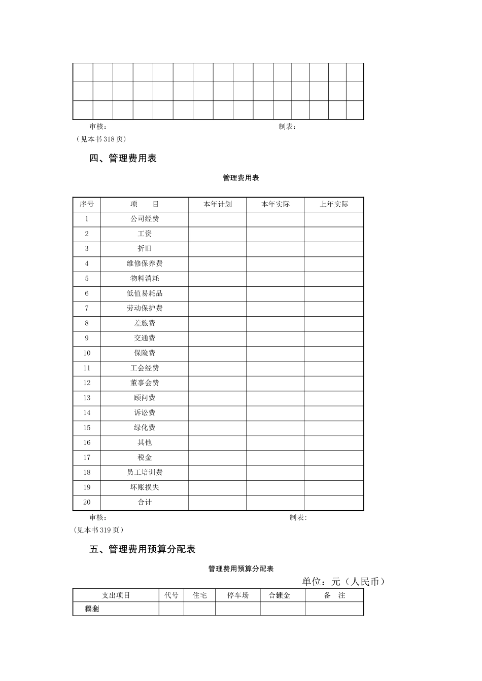 物业公司财务管理表格_第3页
