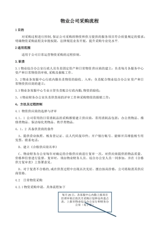 物业公司采购流程