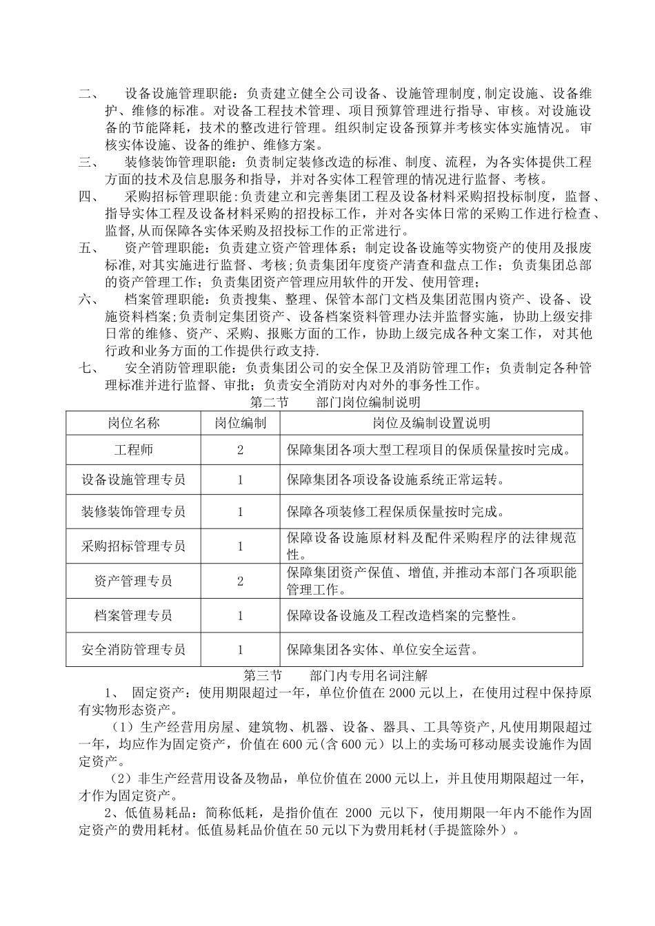 物业工程管理部岗位标准化手册(2)_第2页
