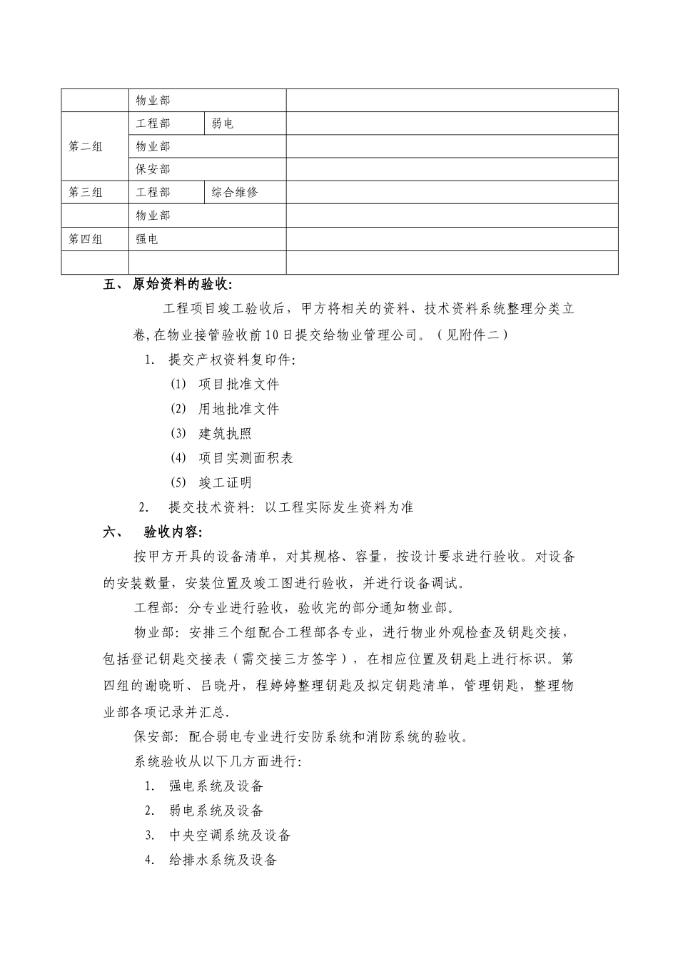 物业接管验收计划书_第3页