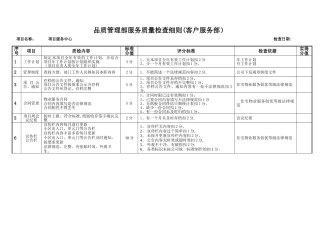 物业服务质量检查细则