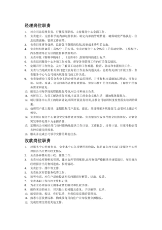 物业管理岗位职责