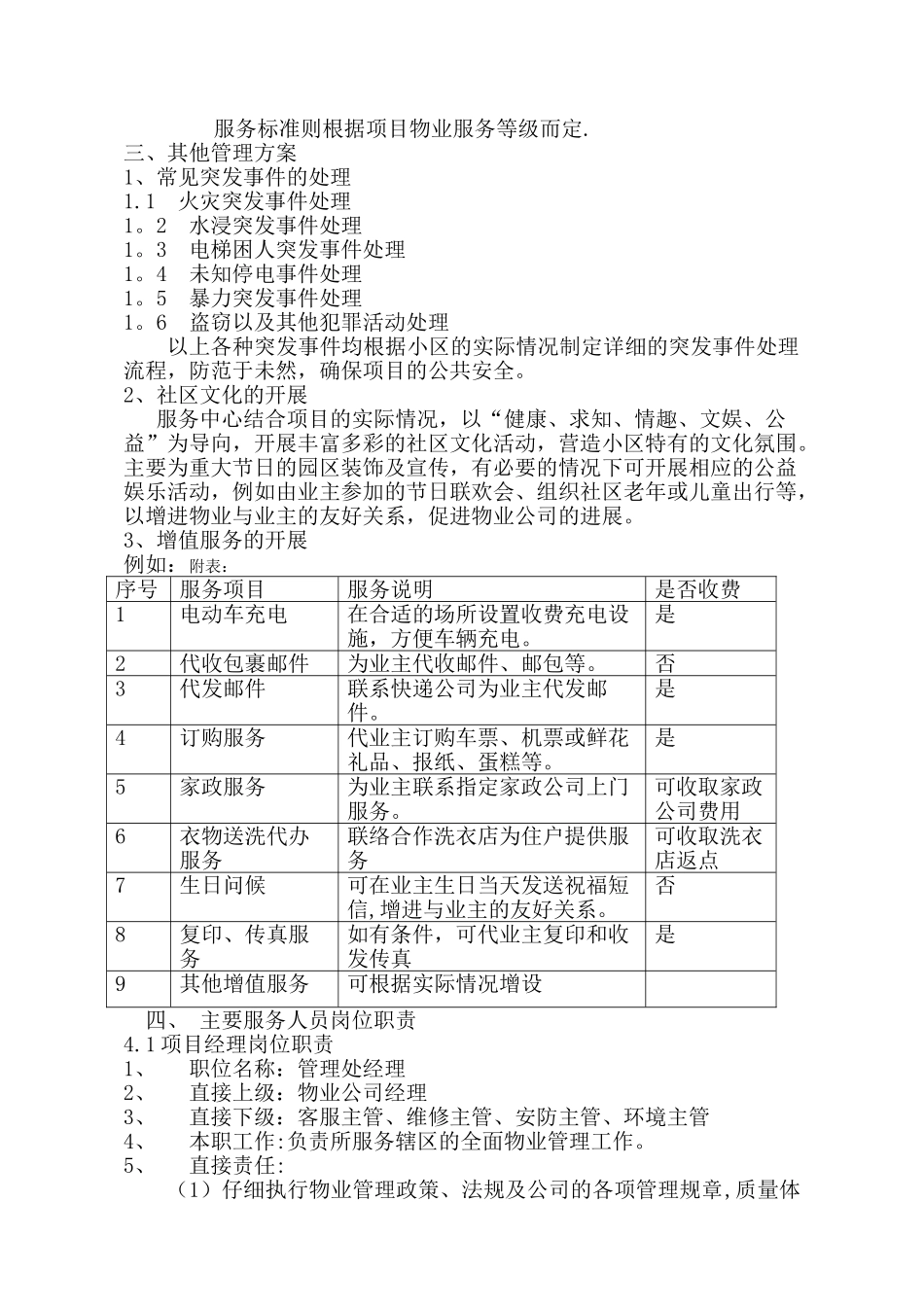 物业管理方案范文_第3页