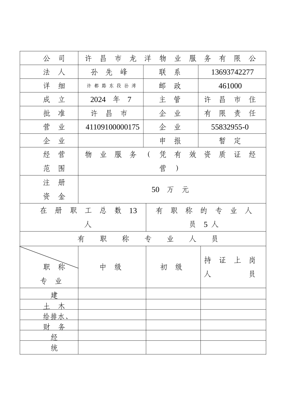 物业资质申请表_第2页