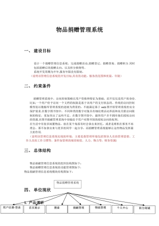 物品认捐管理系统