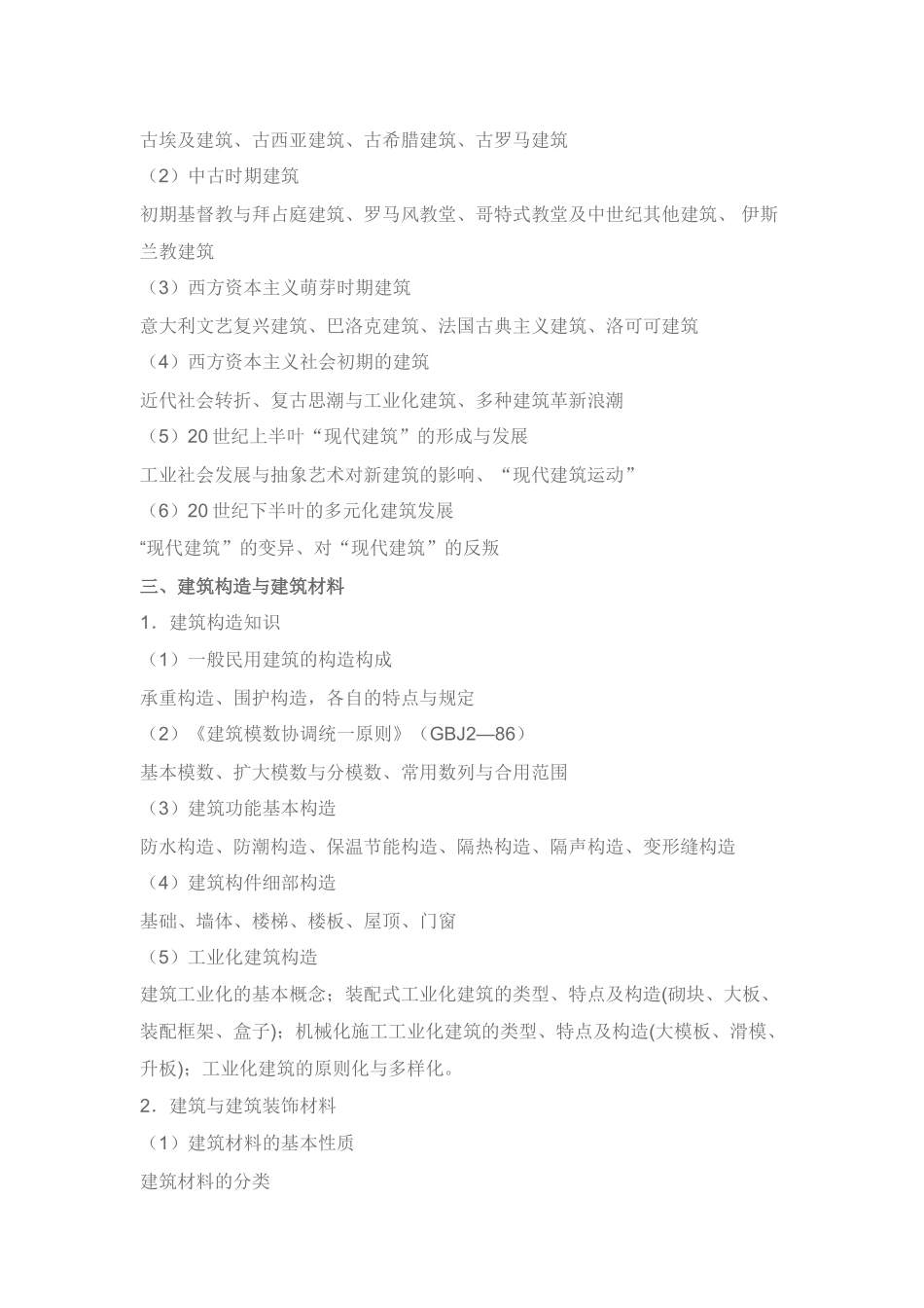 2025年建筑学中级职称考试大纲_第3页