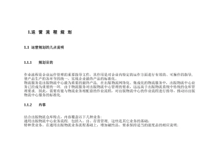 物流方案-运营流程规划