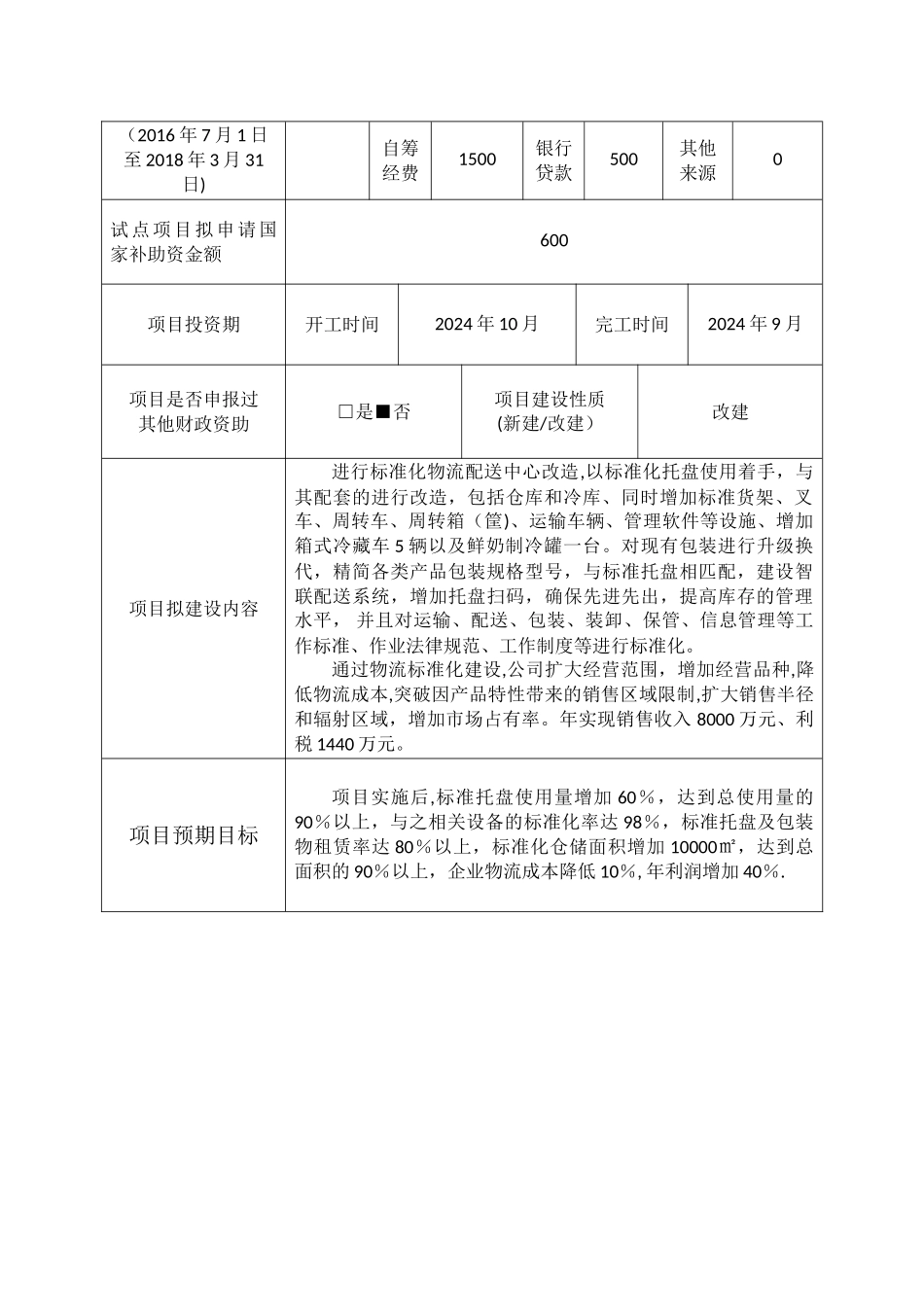 物流标准化试点项目申报材料_第3页
