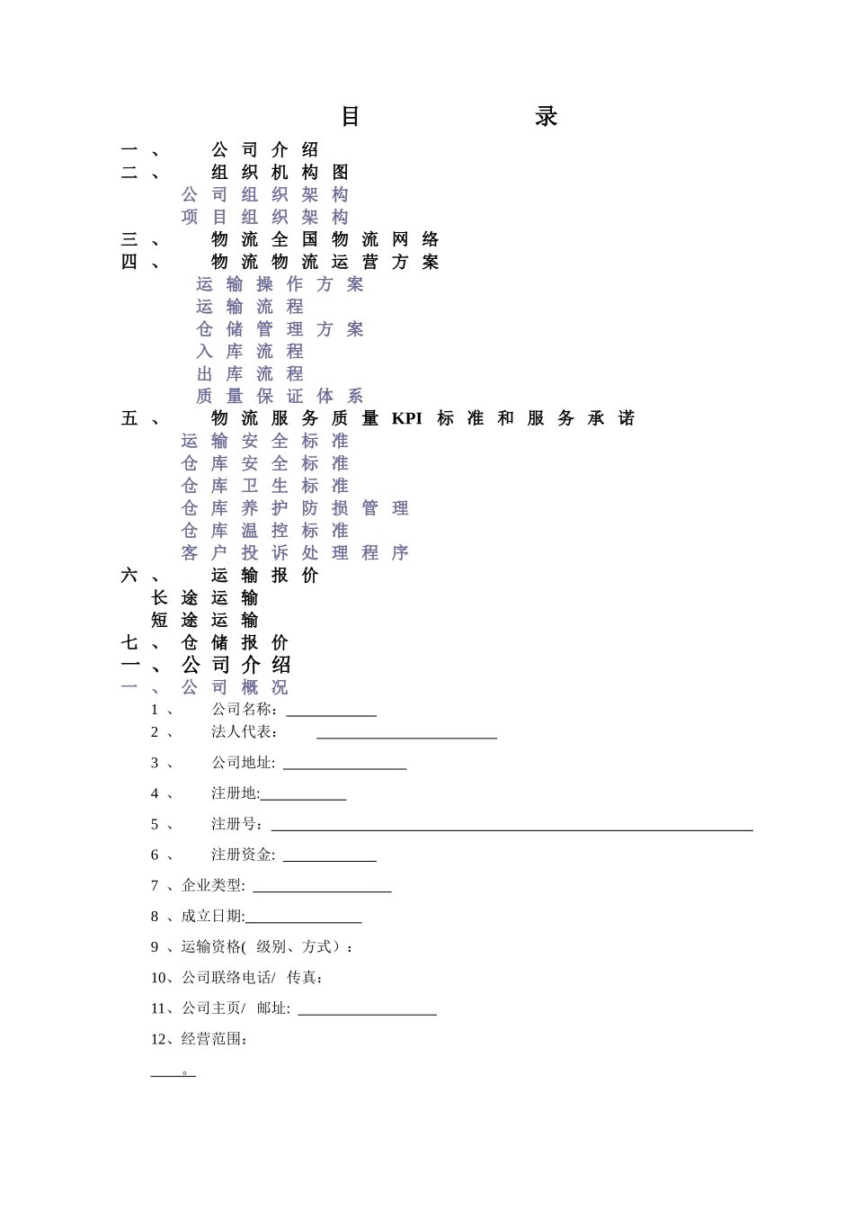 物流项目计划书_第1页