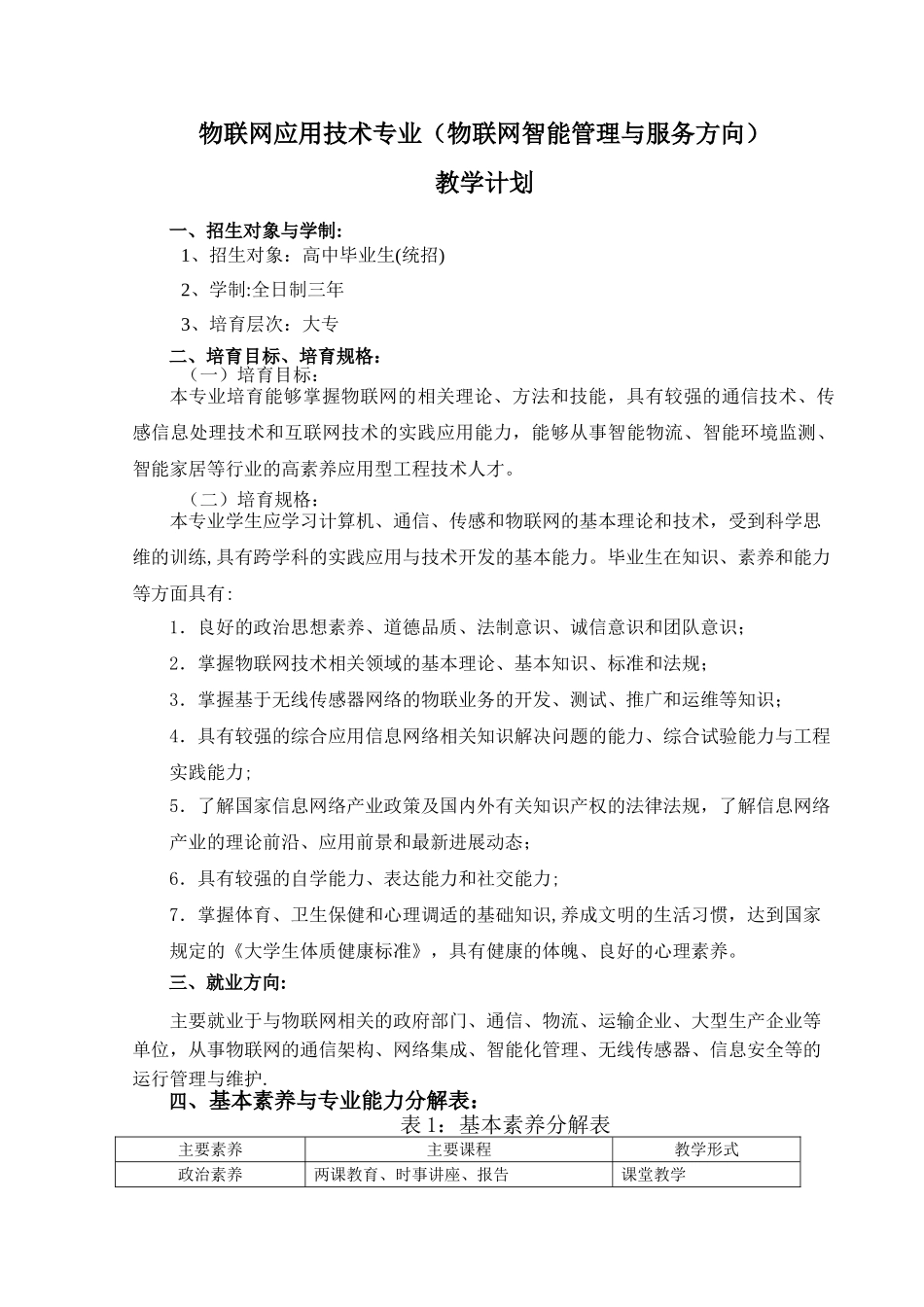 物联网工程专业申报材料_第3页