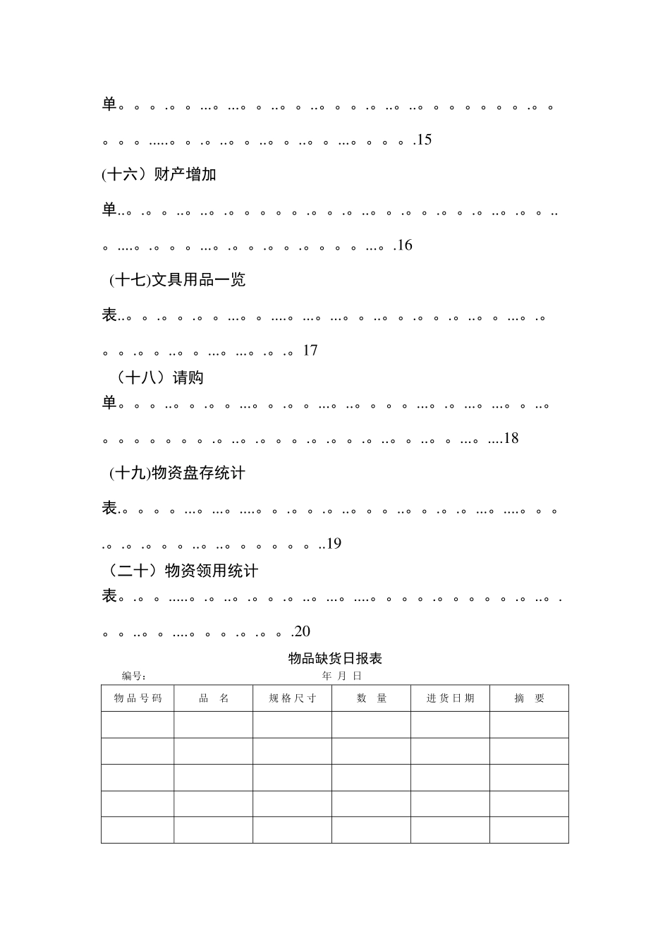 物资管理常用表格_第3页
