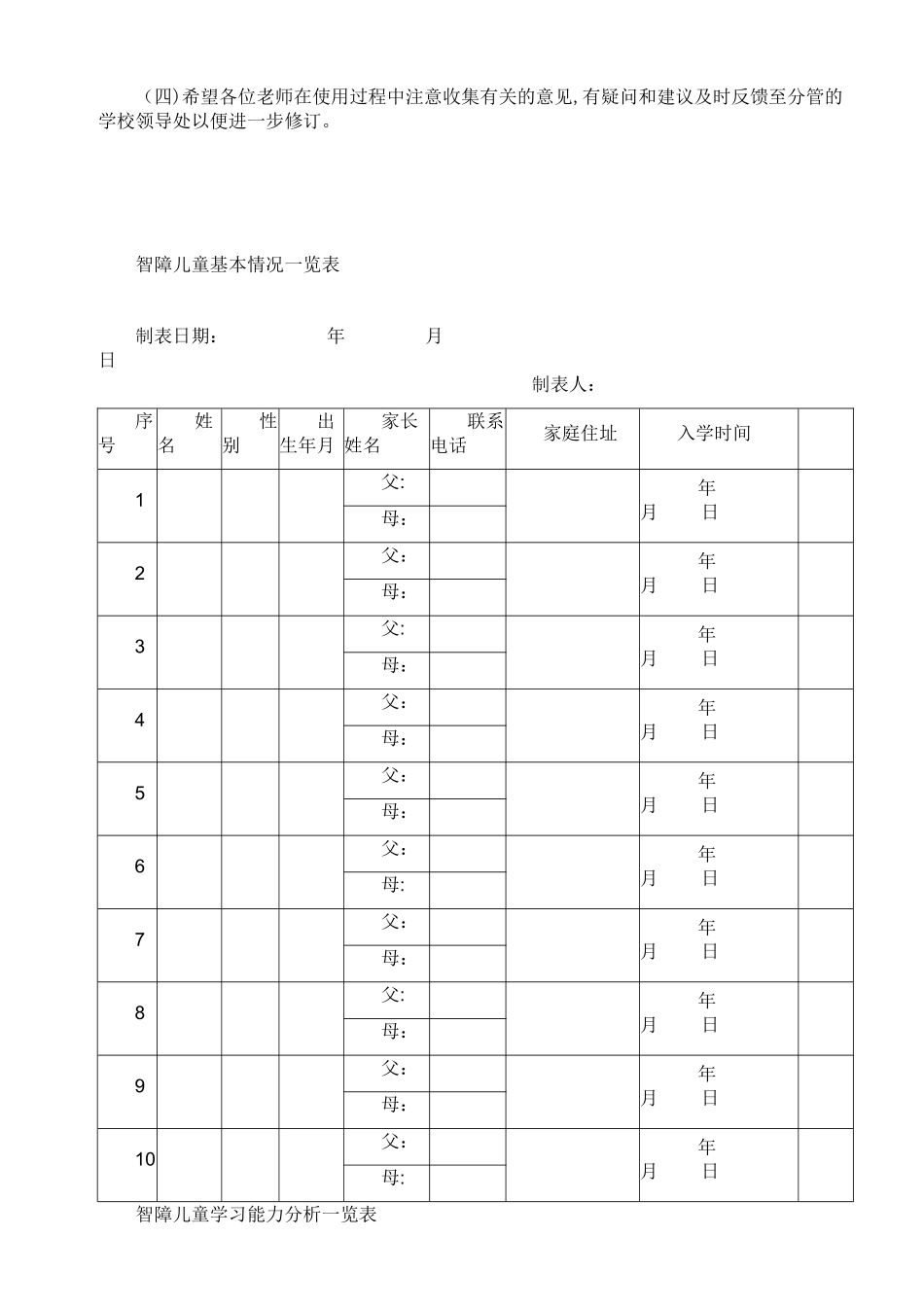 特殊教育学校智障儿童康复计划_第3页
