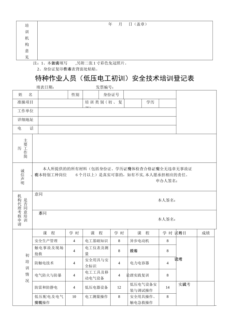 特种作业人员初训表格_第2页