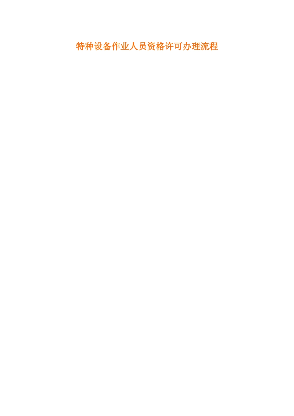 特种设备作业人员资格许可流程_第1页