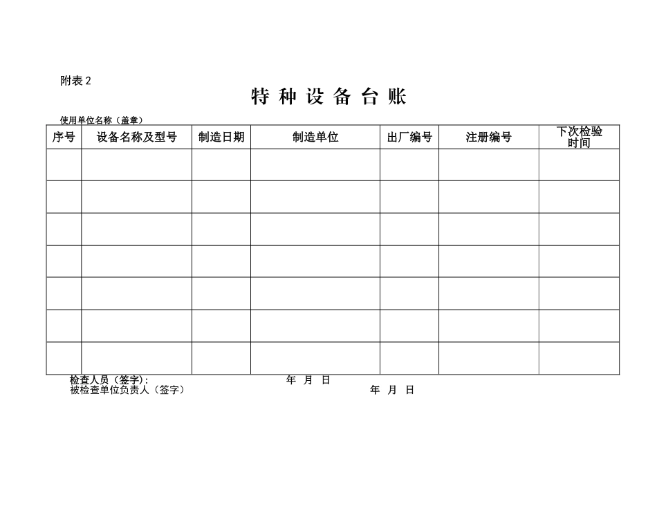 特种设备普查登记表_第2页