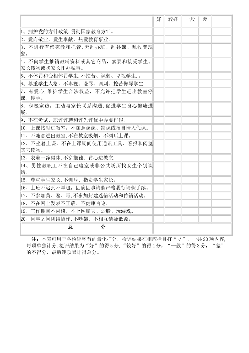 玉山县必姆中心小学师德师风建设目标责任书_第2页