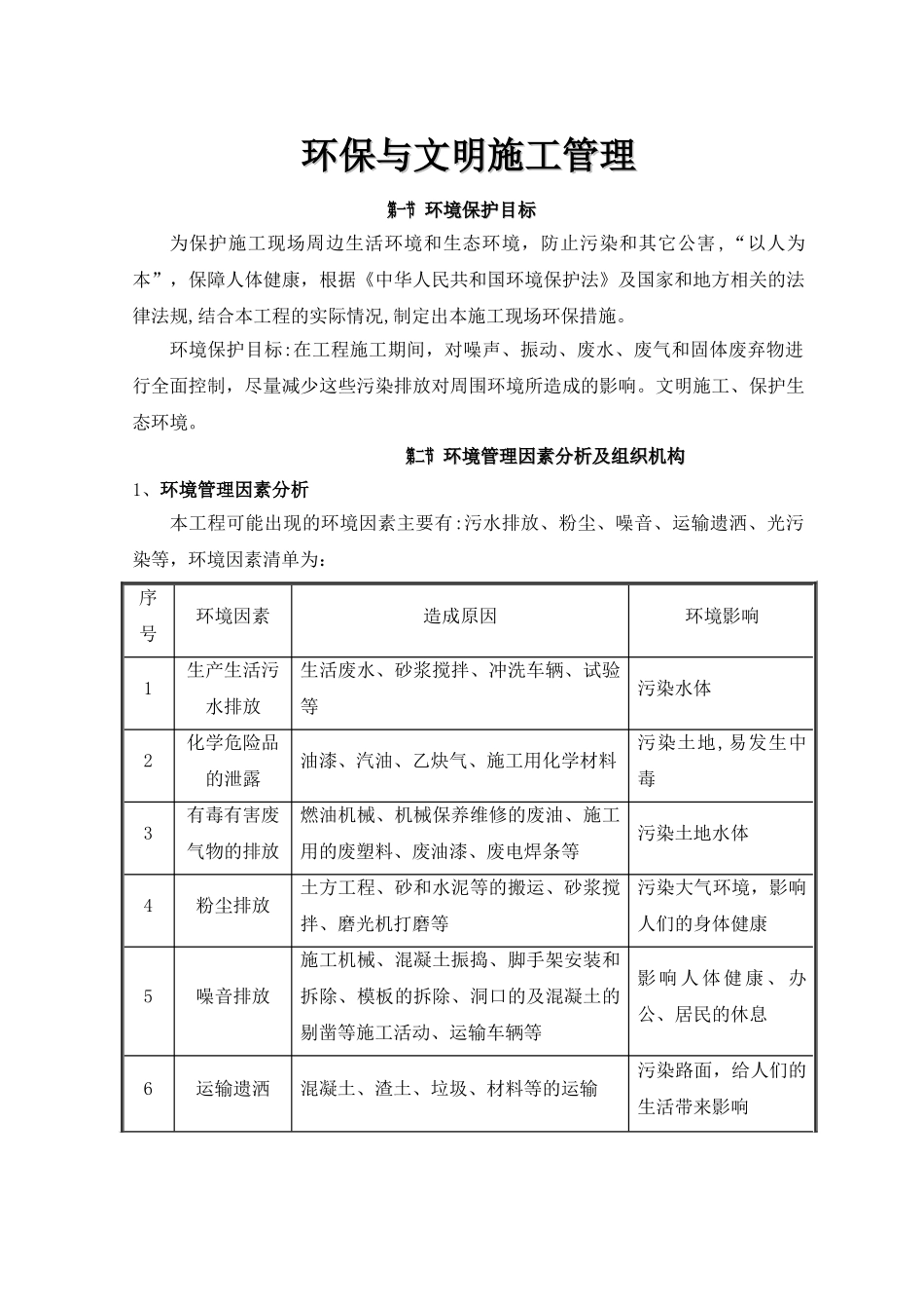 环保与文明施工管理_第1页