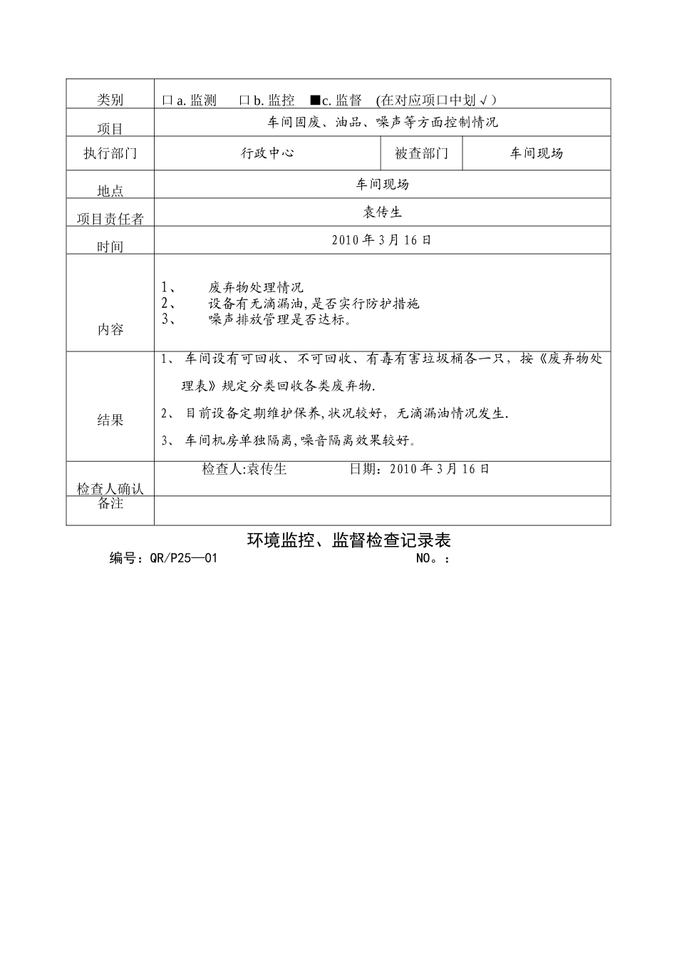 环境表格模板-1环境监测、监控、监督记录表_第2页