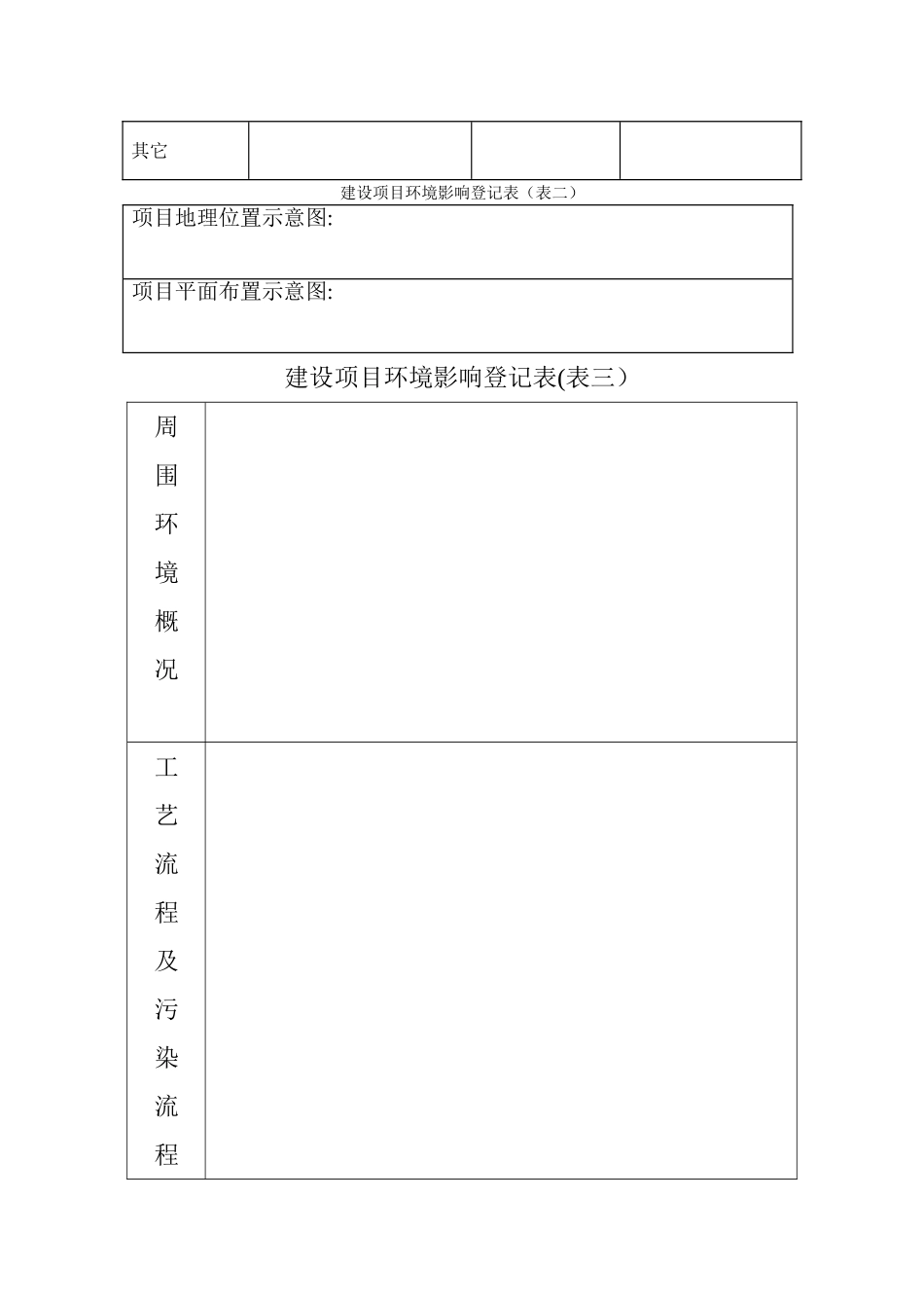 环评登记表模板_第2页