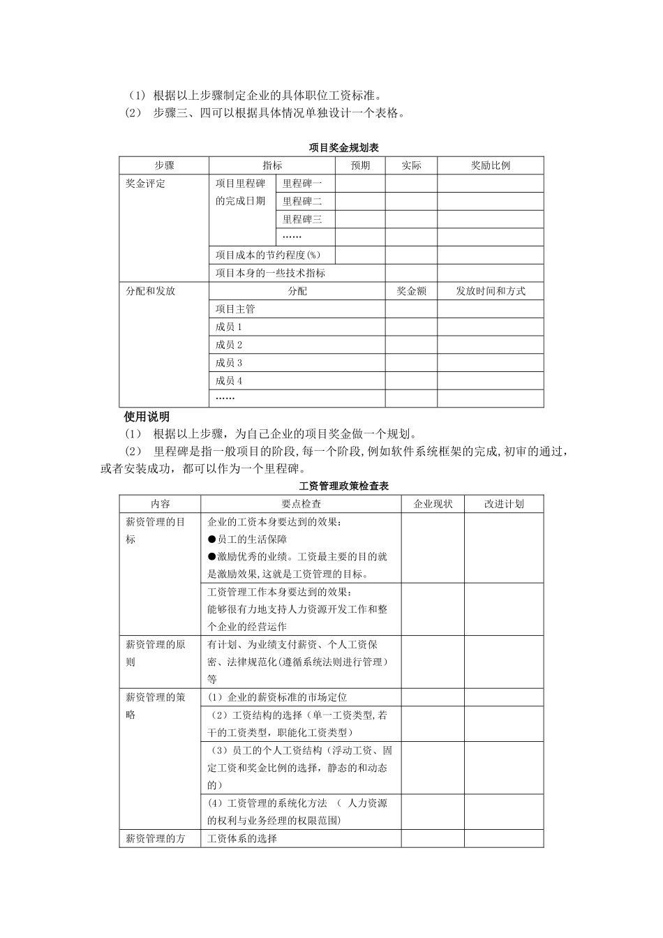 现代企业薪资福利设计与操作工具表单_第2页