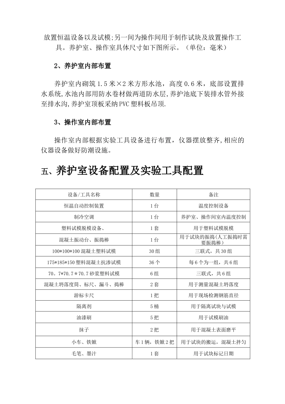 现场工地标准养护室方案_第3页