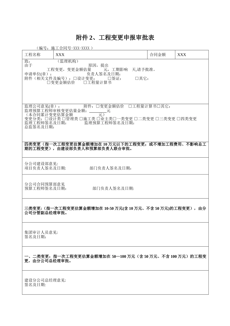 现场签证、设计变更范例表格_第2页
