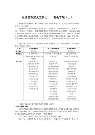 现场管理三大工具