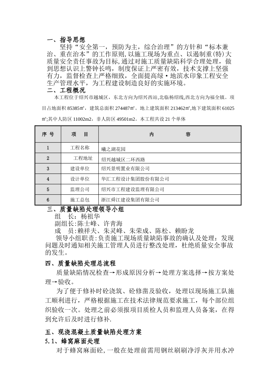 现浇混凝土质量缺陷处理方案_第2页