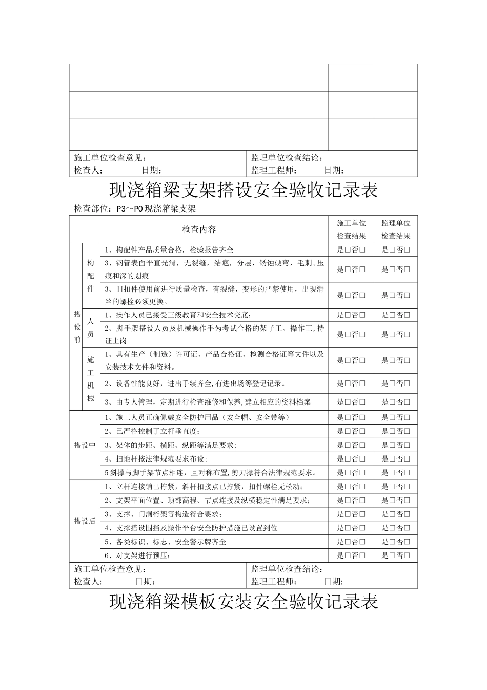 现浇箱梁安全验收记录_第2页
