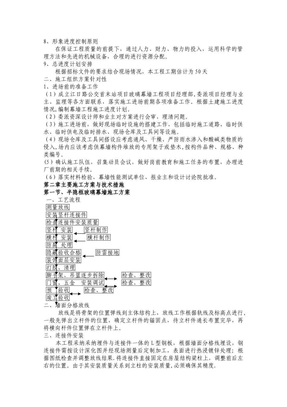玻璃幕墙装饰工程施工方案_第3页