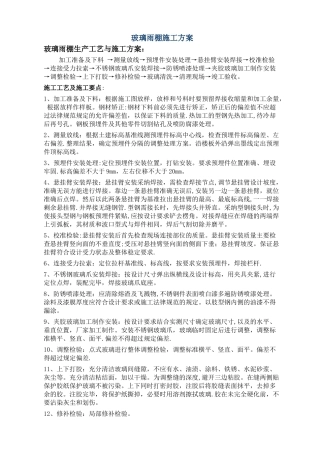 玻璃雨棚施工方案[1]