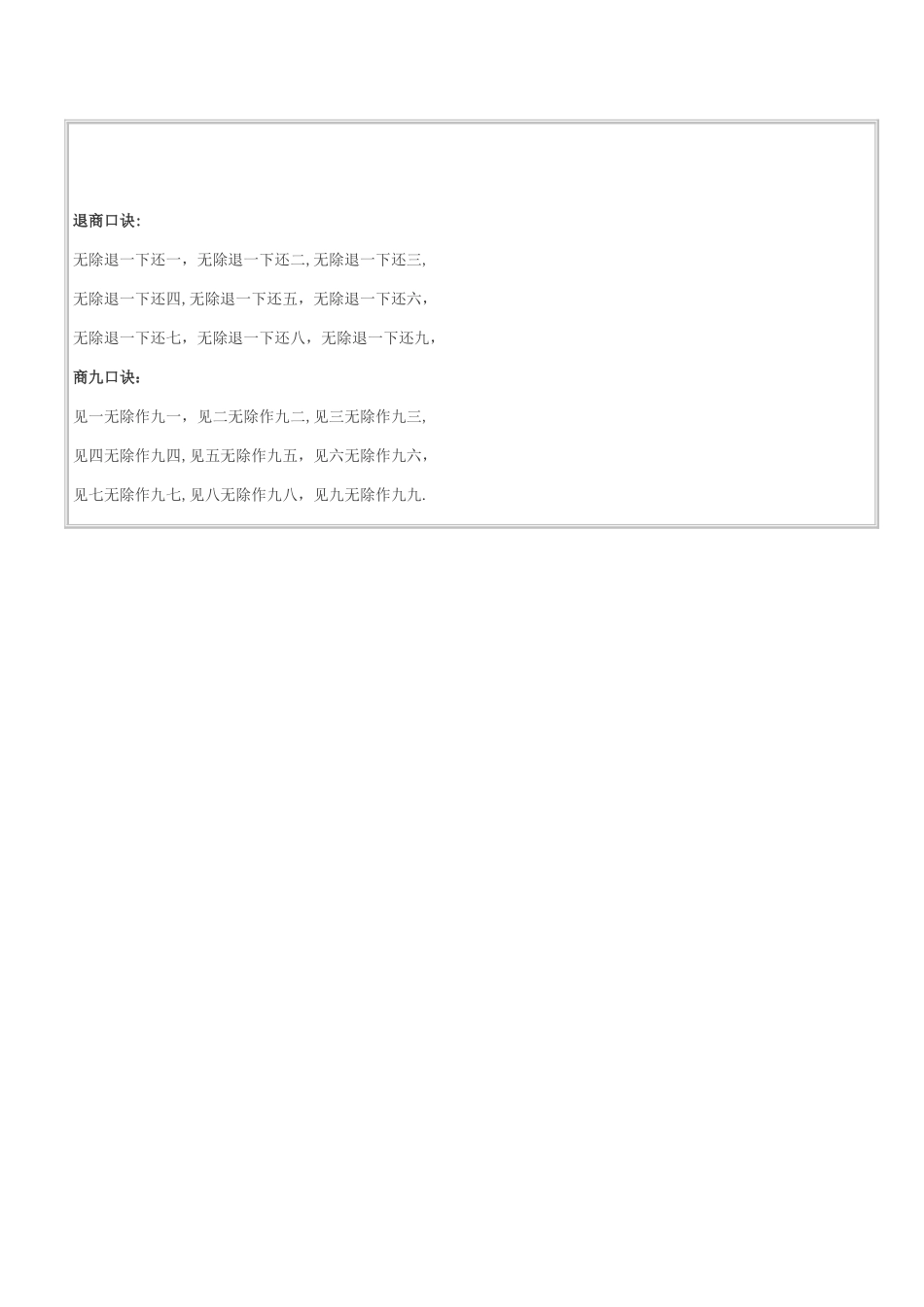 珠算加减乘除口诀表_第3页