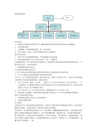 班委组织架构