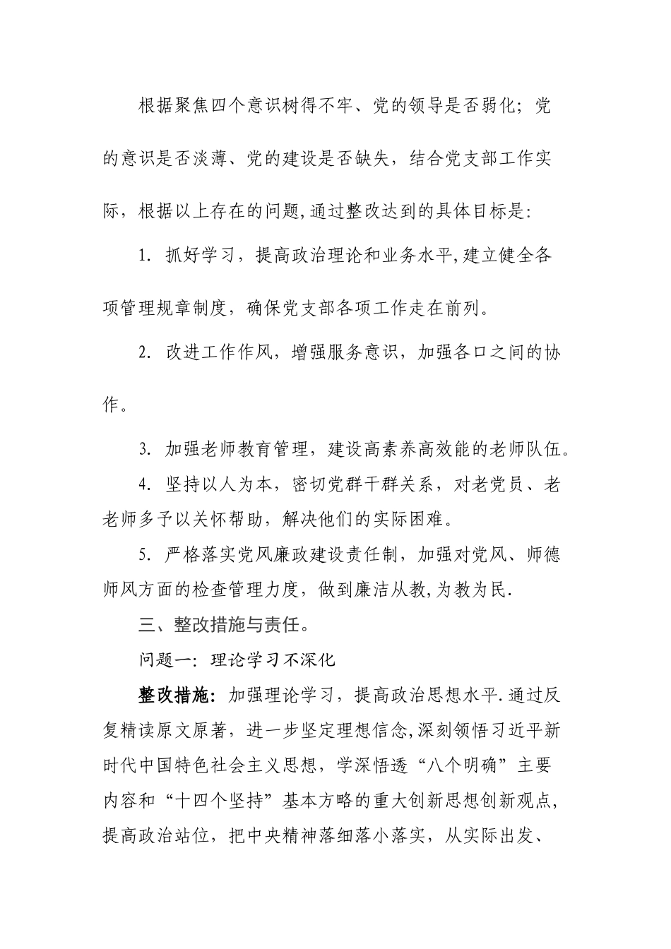 班子问题整改方案_第2页