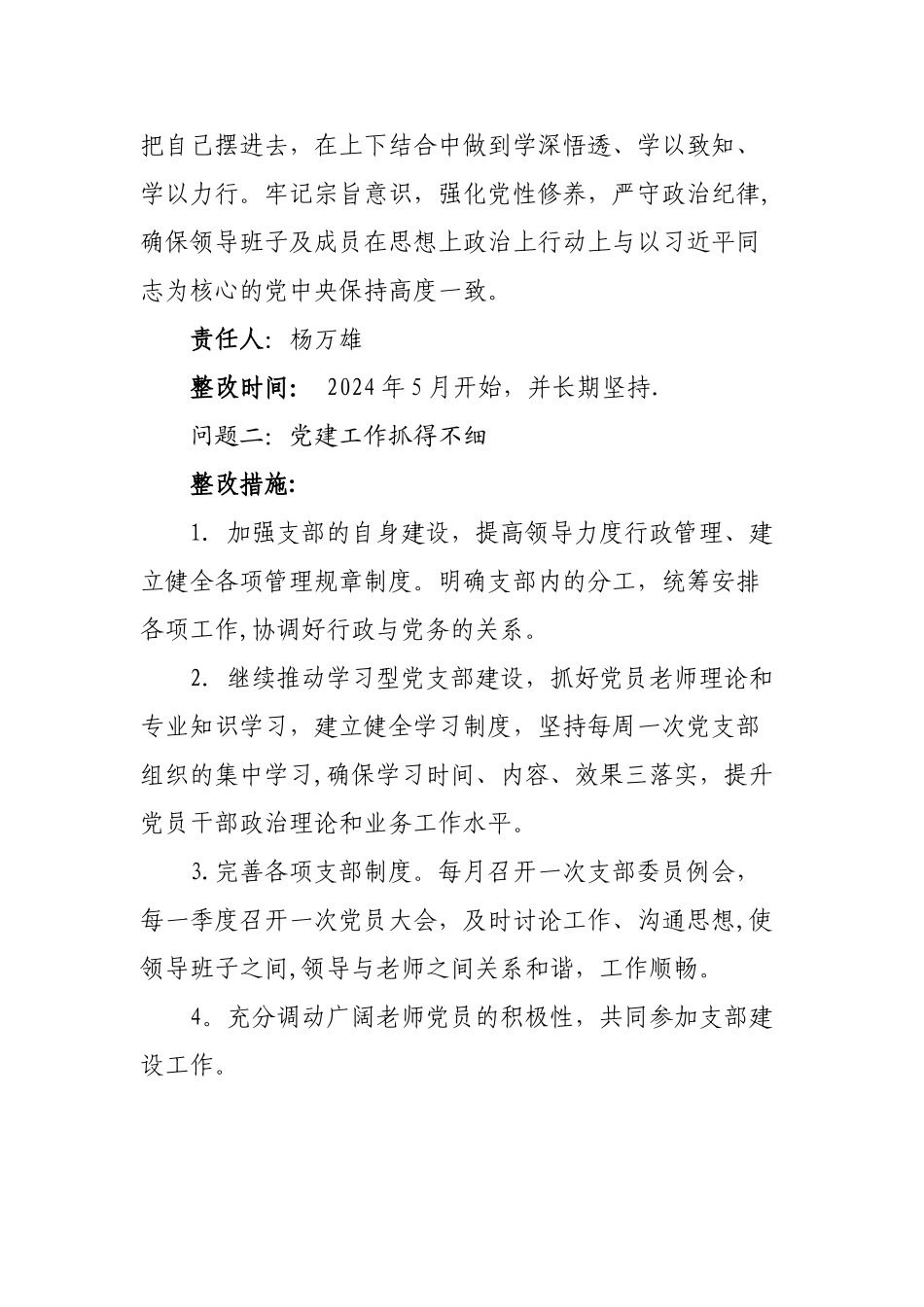 班子问题整改方案_第3页