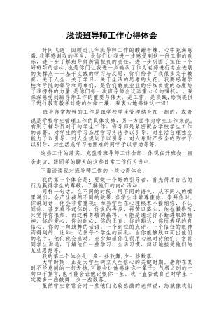 班导师工作总结