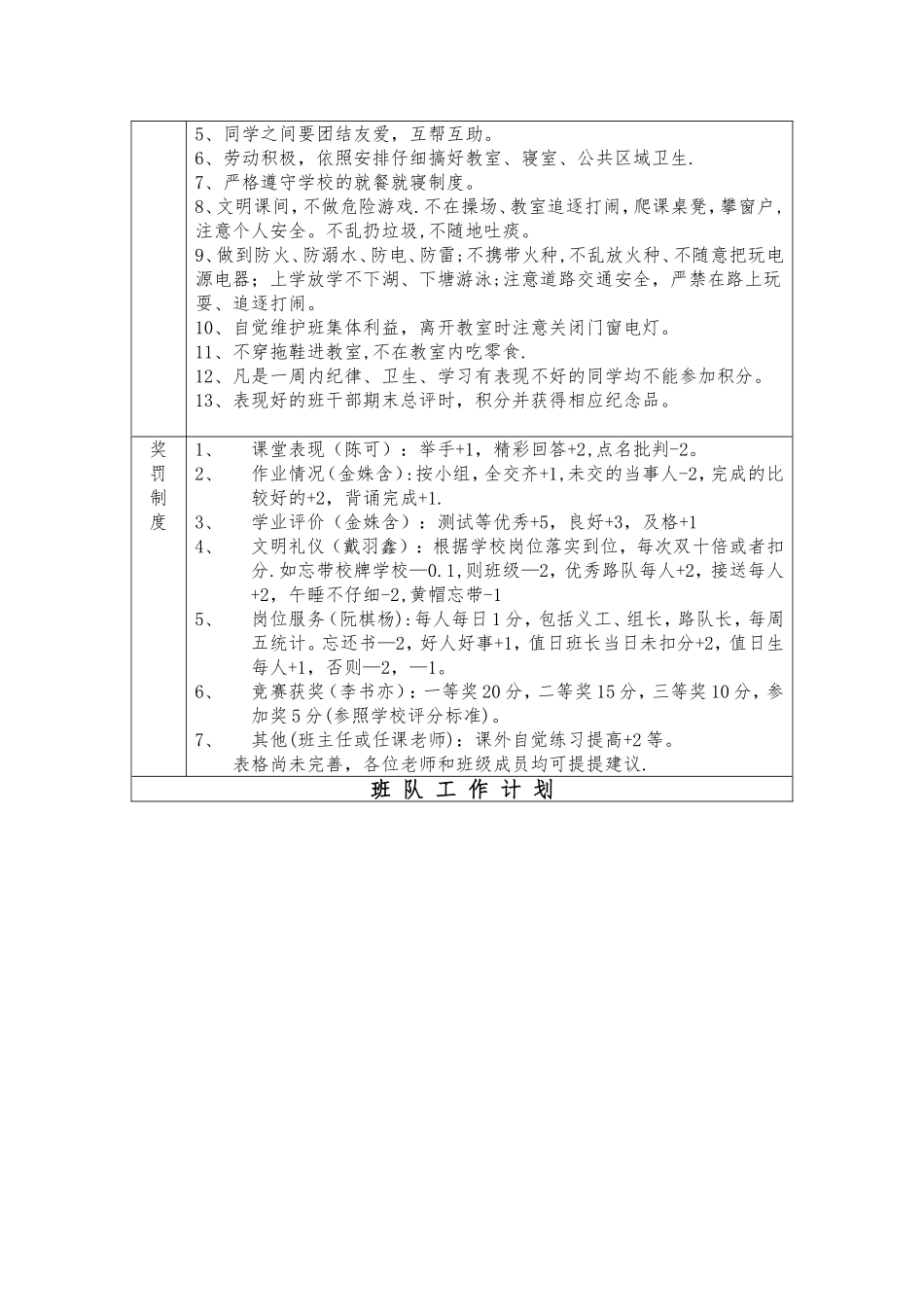 班级工作计划表_第2页