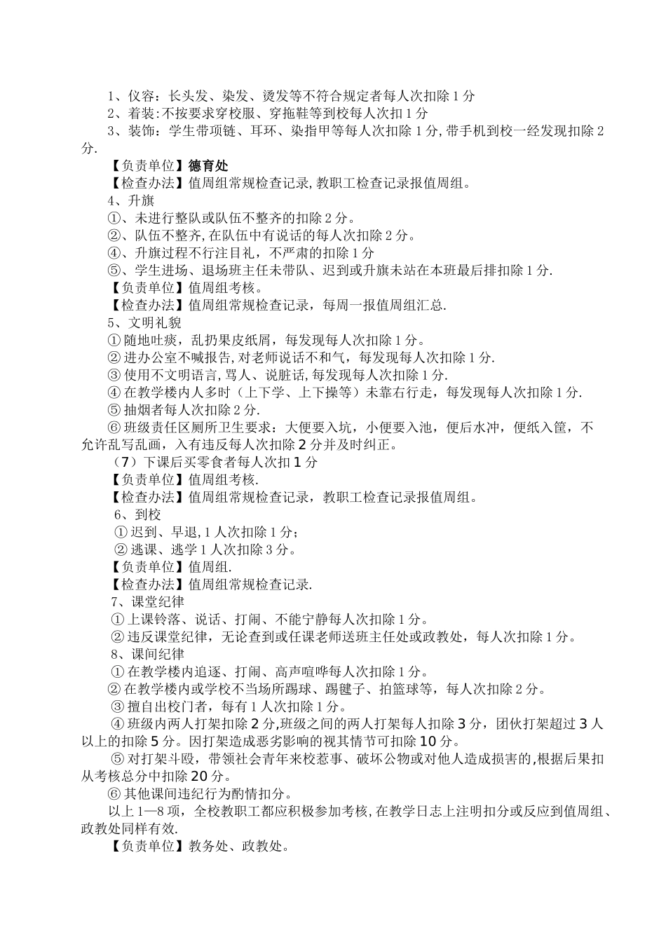 班级管理量化考核细则-_第2页