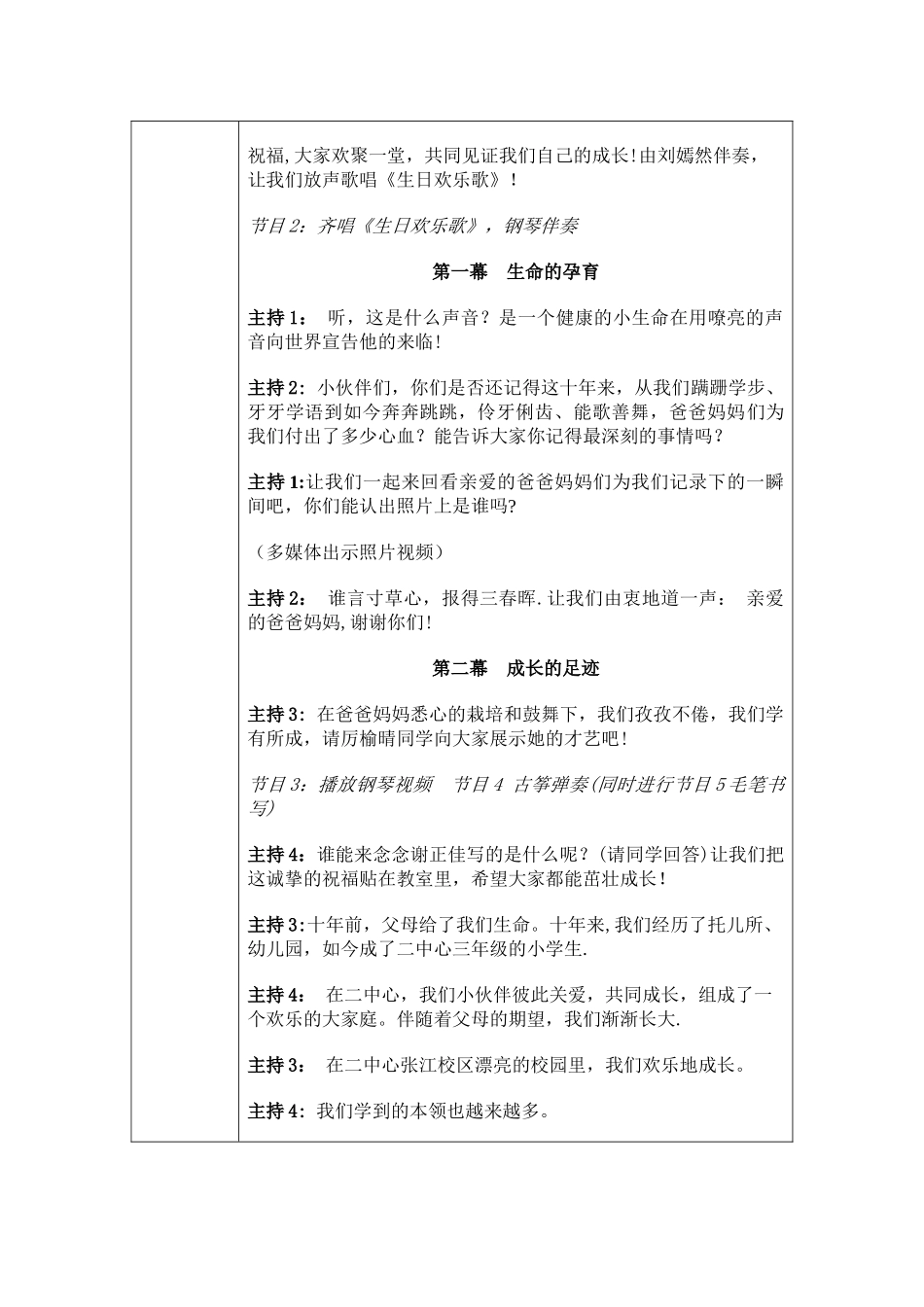 班队主题活动记录表_第2页