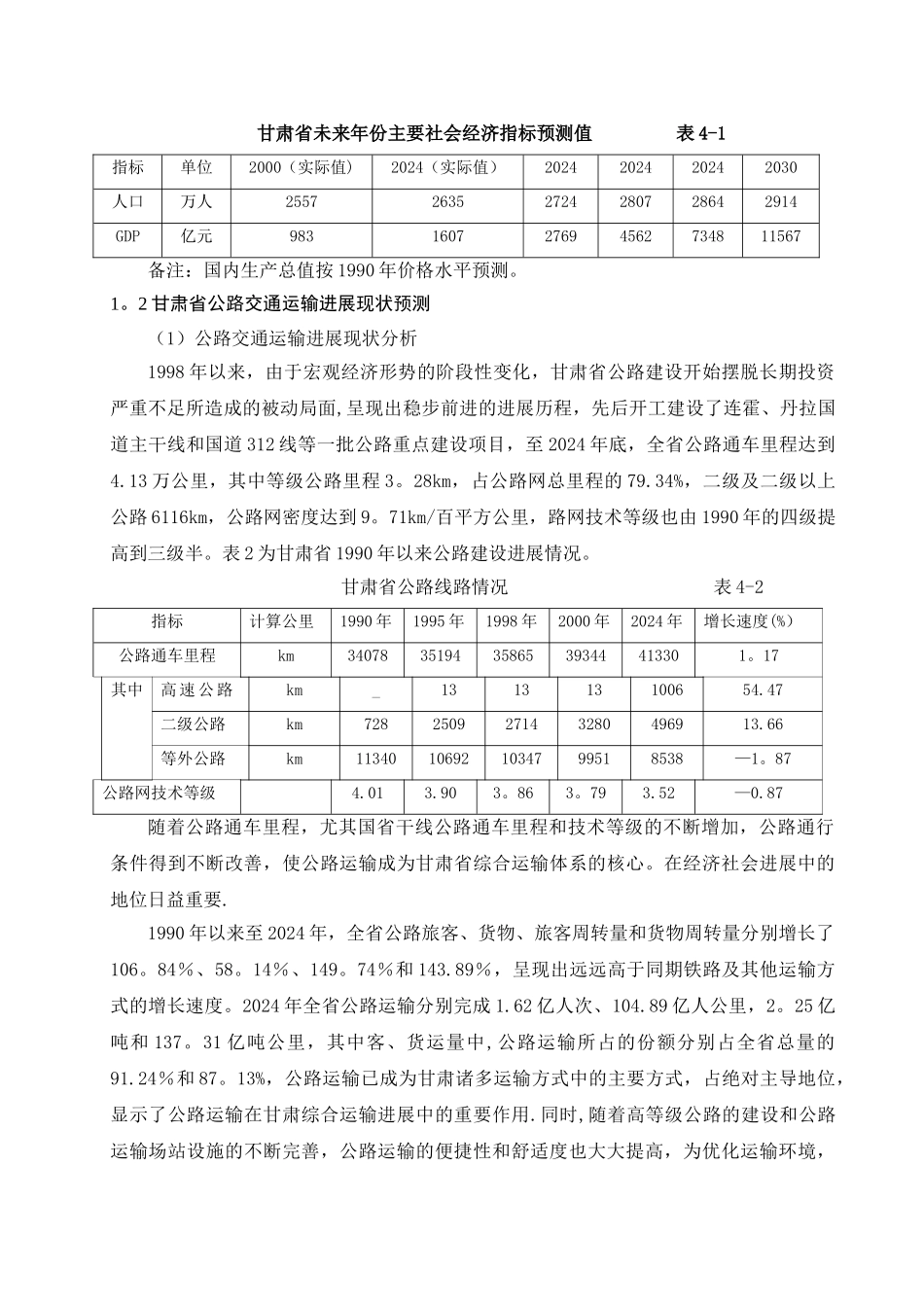 甘肃省高速公路发展状况调查与发展展望_第3页