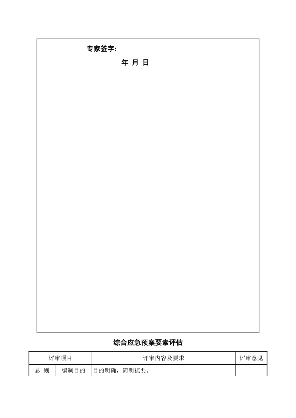 生产安全事故应急预案要素评审表-1-_第2页