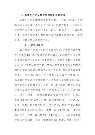 生产安全事故隐患排查治理具体做法