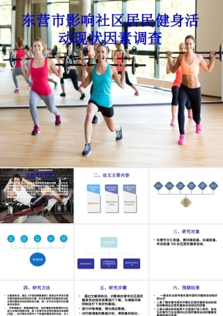 东营市影响社区居民健身活动现状因素调查  行政管理专业