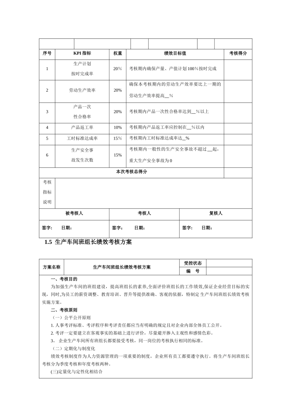 生产工艺人员KPI绩效量化考核_第3页