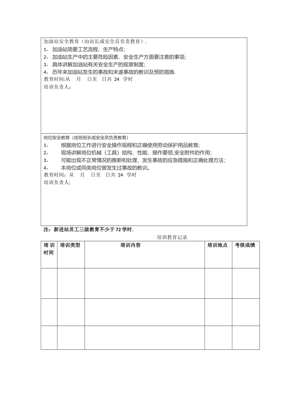 生产教育培训记录_第2页