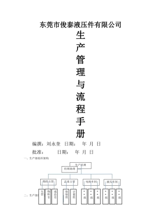 生产管理与流程