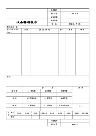 生产设备管理程序