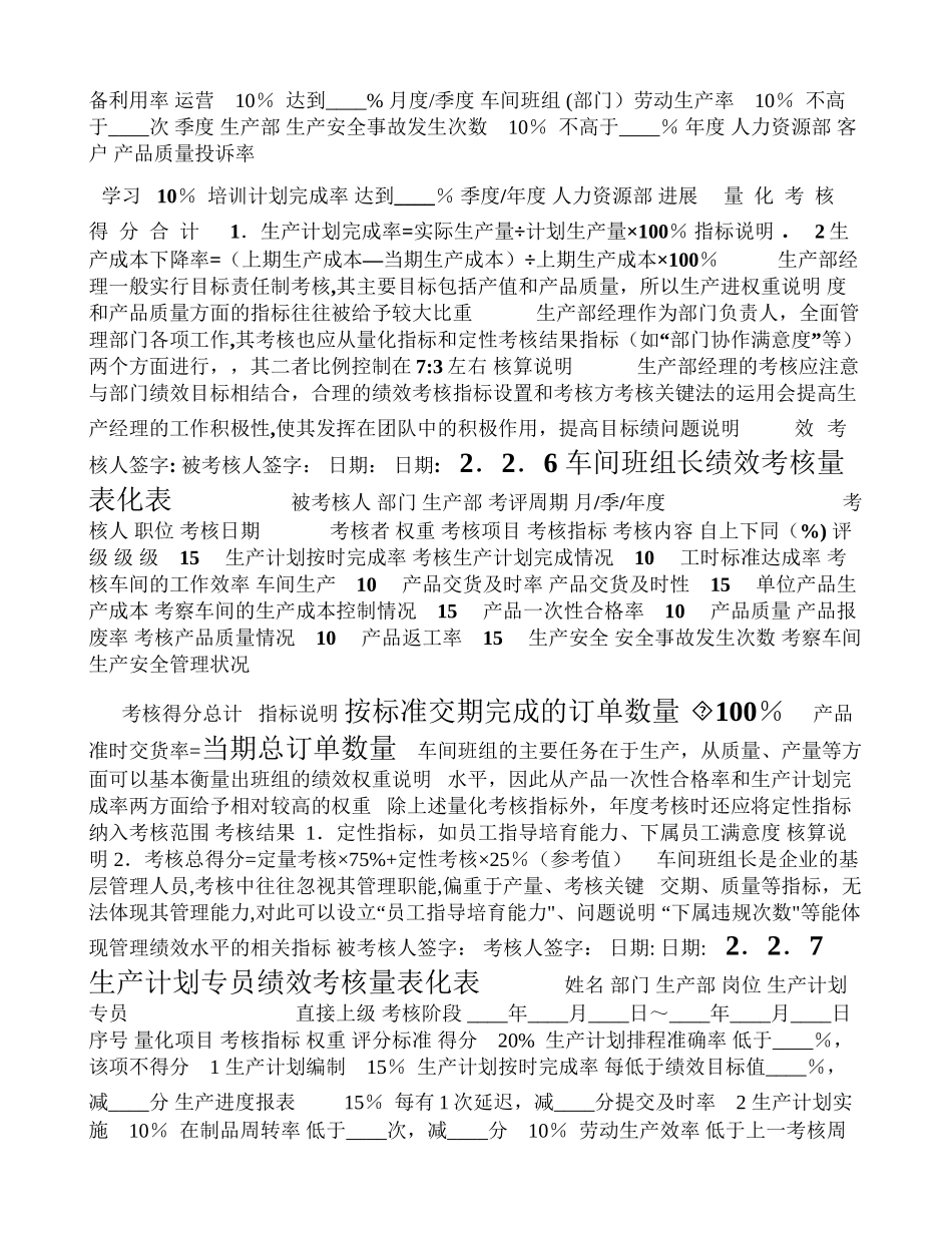 生产车间量化绩效考核_第2页