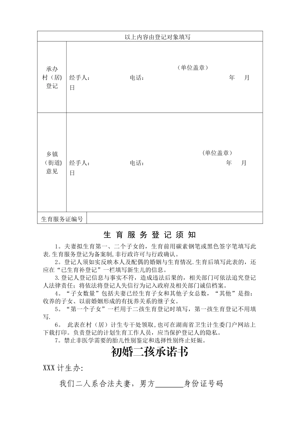 生育服务登记表模板_第3页